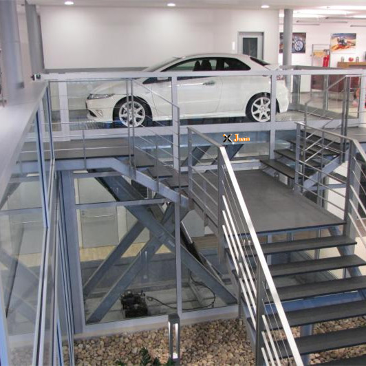 Stationary scissor car lift platform